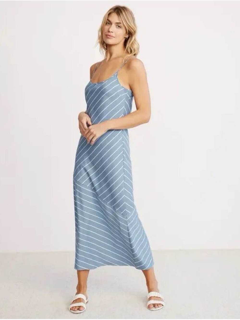 Jenni Kayne Kendall Slip Dress in Blue and White stripes